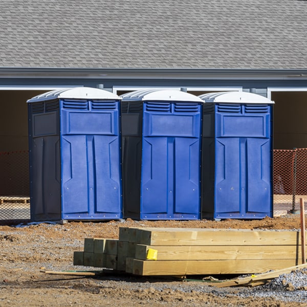 is there a specific order in which to place multiple portable restrooms in Dunbar Nebraska